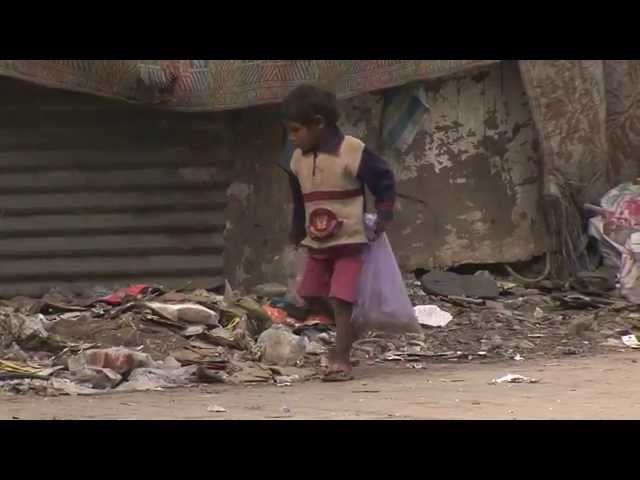 Orphaned and abandoned children on the streets of India class=