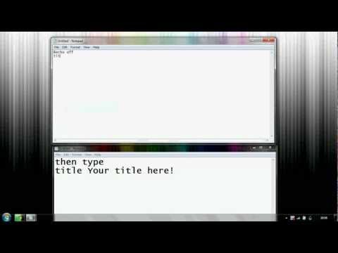 Make a very basic batch file