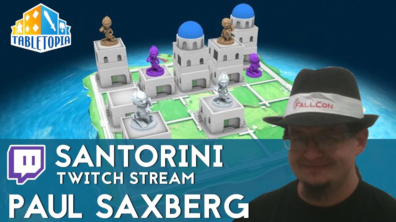 Santorini Tabletopia Steam w/ Paul Saxberg from Roxley Games!
