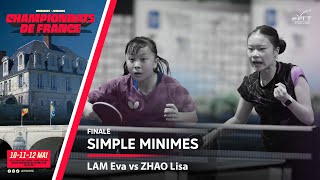 LAM Eva vs ZHAO Lisa | FINALE | FRANCE MINIMES 2024