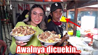 BELI BUBUR DICUEKIN & DISURUH BERHENTI NGOMONG???
