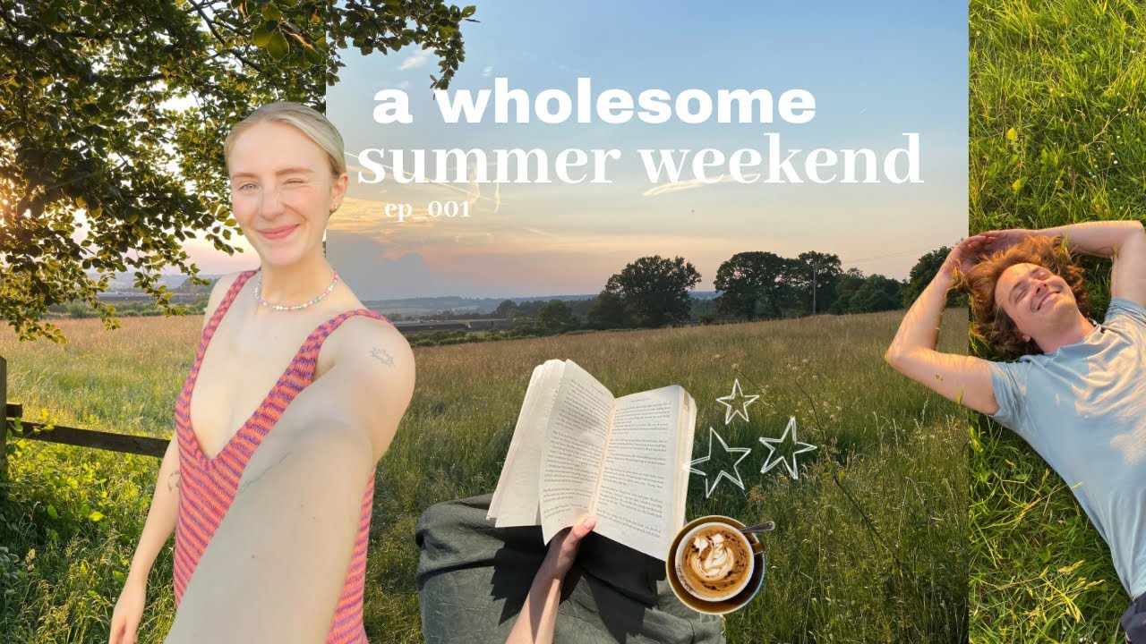 a wholesome summer weekend vlog 🎧💌 picnic with friends, reading + sunday reset 🧚🏻