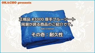 【株式会社 岡潮】厚手ブルーシート #3000 正規品【PV001】