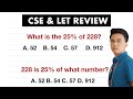Understanding Percentage Problems