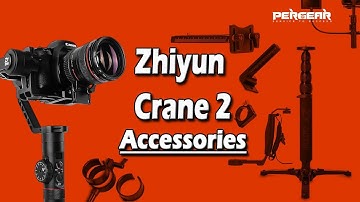 Zhiyun Crane 2, Gravity Adjustment Plate / Extension Ring / Mini Dual Grip / Monopod