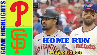 Phillies vs. Giants [FULL GAME HIGHLIGHTS]  (05/06/24)|  MLB Season 2024