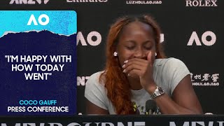Coco Gauff Press Conference Australian Open 2026 First Round