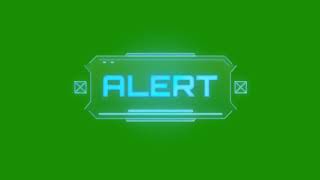 Alert Animation Green Screen(FREE TO USE)