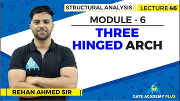 Lecture 46 | Module 6 | Three Hinged Arch | Structural Analysis