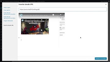 Uso de shortcode embed desde el cargador de WordPress del editor clasico