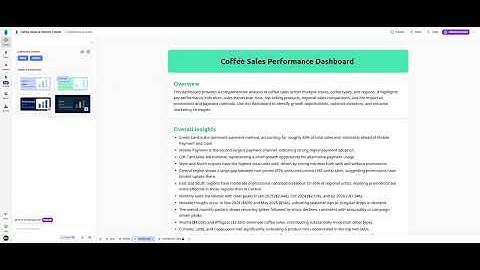 Build a Coffee Sales Performance Dashboard in 2 Minutes with AI - Bricks Tutorial