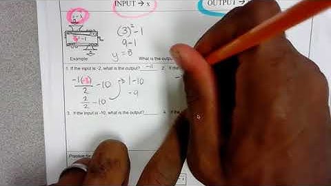 Unit 1 Day 2 1.1.1 Input and Output Machines