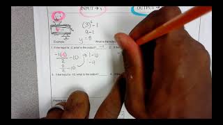 Unit 1 Day 2 1.1.1 Input and Output Machines