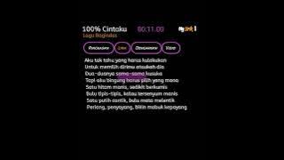 100% CINTAKU || LAGU BAGINDAS || STORY WA