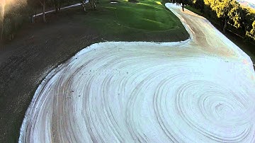 dji phantom 2 drone crashes into a tree at the golf course