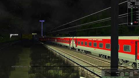 Back to back overtake by Humsafar , Rajdhani , Duronto Superfast Trains || MSTS - OPEN RAILS