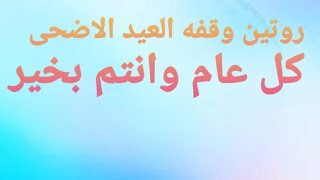 روتين وقفه العيد الاضحى