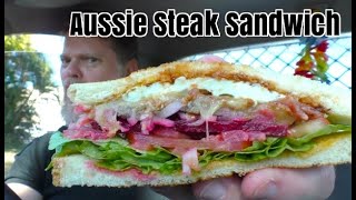 Aussie Snack Bar Steak Sandwich With The Lot Review