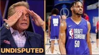 UNDISPUTED | Skip Bayless reacts Bronny James talks NBA Draft projection at combine