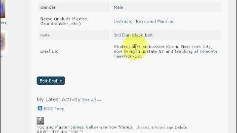 buddypress profile page