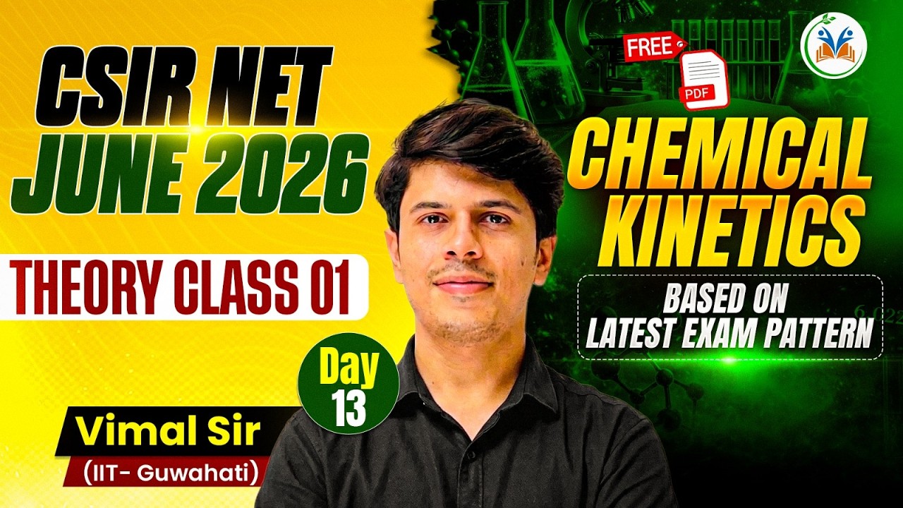 Csir Net Chemical Science | Csir Net June 2026 chemistry | Chemical Kinetics Csir Net |Csir Net June