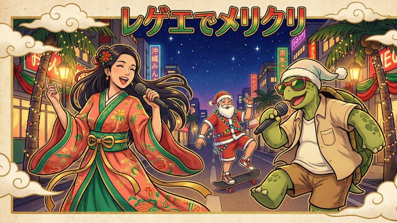 沖縄レゲエ クリスマス】乙姫ボーカルで贈る｜アップビート島レゲエMIX