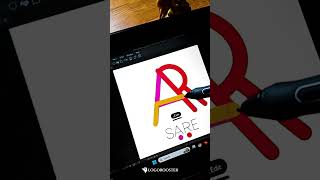 SARE Minimal Typography Logo Design 🔥 | Procreate Name Logo Process #namelogo #logo #logodesign #art