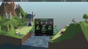 Poly Bridge 1-1: 8m Simple Bridge