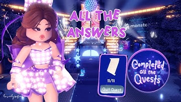 guide to ALL the QUIZ ANSWERS in the SCRIPTER QUEST in royale high! 📜