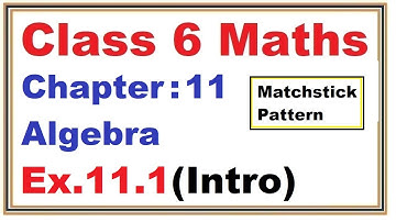 Chapter:11 (Introduction) Algebra | Ncert Maths Class 6 | Cbse