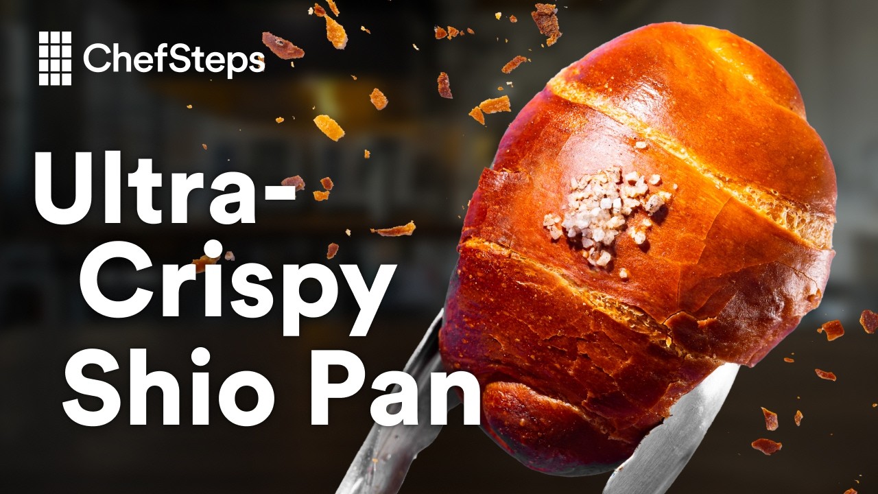 YouTube thumbnail for “We Cracked the Code on Viral Salt Bread (Shio Pan)” by ChefSteps