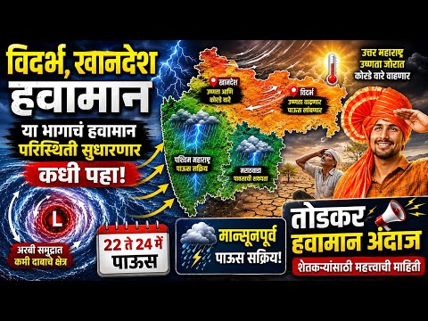 Mansoon 2026; मोठा दिलासा, आजही संध्याकाळपर्यंत मेघगर्जनेसह पुढे असा 