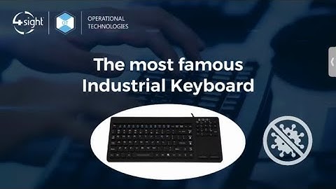 4Sight OT Automation - Washable Industrial Keyboard - IP68