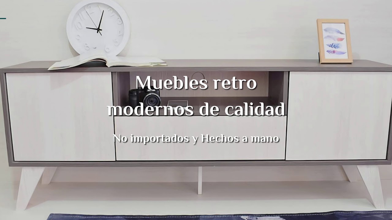 Mueble Rack Tv Retro Home Linosa De 2 Puertas Soporta 40 Kg Mueble Rack Tv Retro Home Linosa De 2 Puertas Soporta 40 Kg