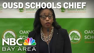 Oakland Unified's ousted superintendent delivers final address