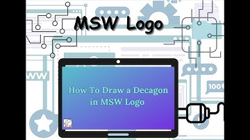 HOW TO DRAW AN EASY DECAGON IN MSW LOGO