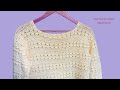 How to crochet a sweater with sleeves  tutorial  heklani demper 