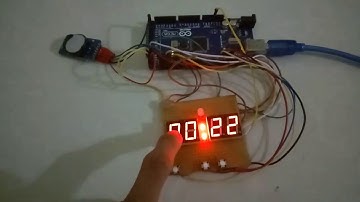 Real Time Control Light On/Off Using 7 segment Arduino Project