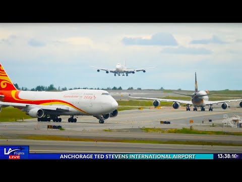 馃敶LIVE ANCHORAGE AIRPORT LIVE ACTION! | 747's MD-11's 777's and MUCH MORE! | June 23, 2025