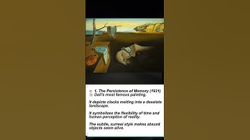 The Persistence of Memory (1931) by SALVADOR DALI  #trending #history #vangogh360