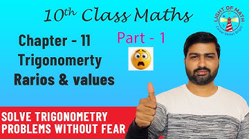 Class 10 Maths  Trigonometry Basics, Ratios & Pythagoras Theorem Explained | Part 1