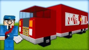 Minecraft Tutorial: How To Make A Royal Mail Lorry "2019 City Tutorial"