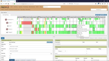 frePPLe - How can I optimize my plan in the GANTT chart Plan Editor?