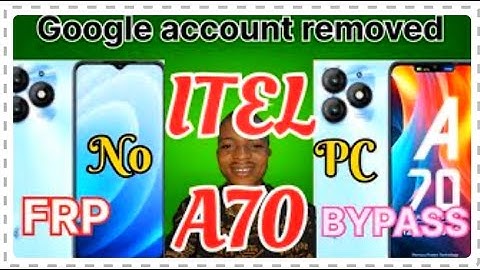 How to Bypass FRP on Itel A70 A665L (Android 13) — Google Account Recovery No PC
