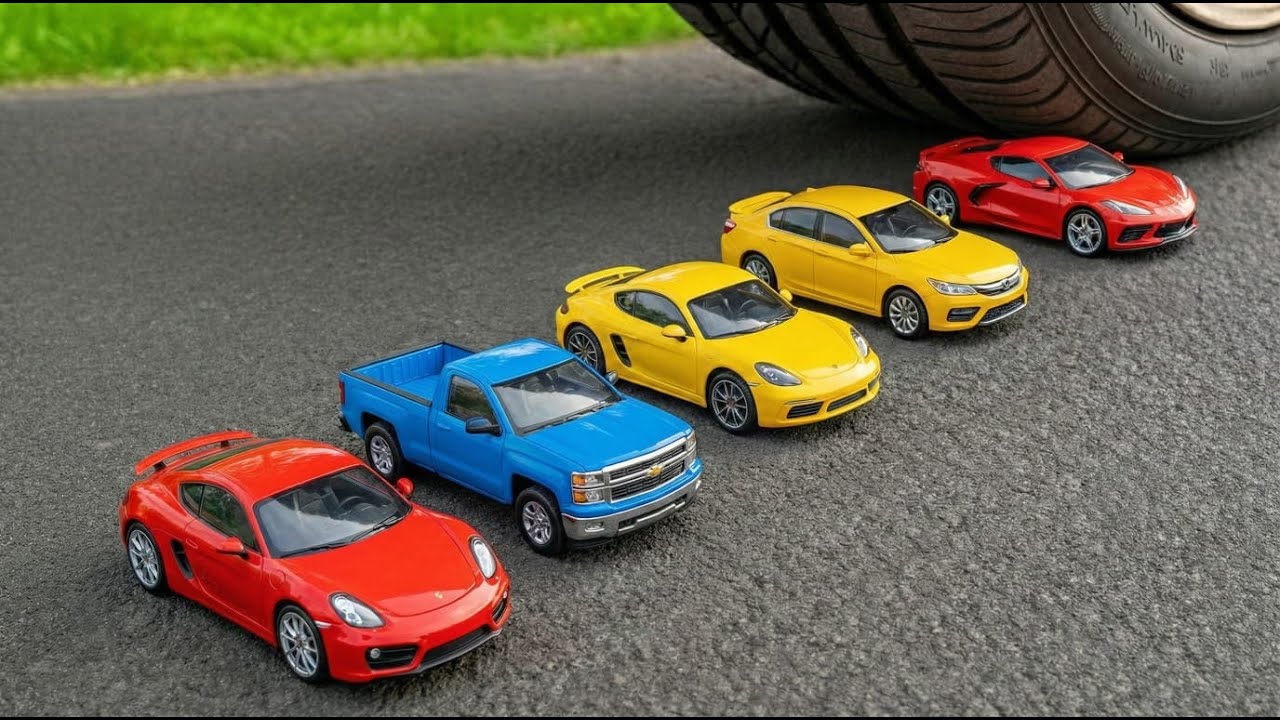 🔴 LIVE: Crushing Experiment Toy Cars vs Car! Satisfying ASMR Crushing!