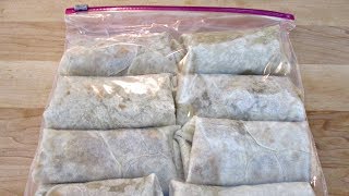 Frozen Beef and Cheese Burritos - PoorMansGourmet