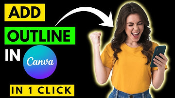 How to Add BORDER/OUTLINE to Image in Canva [in 1 Click]