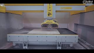 New slab processing line setup with the GMM patented EXCHANGER OF SLAB HOLDER BEDS