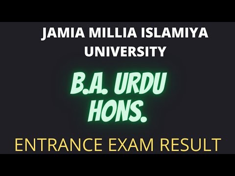 jamia result 2022||jamia ba urdu hons entrance result 2022