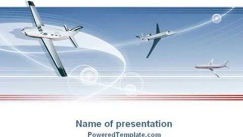 Air Transport PowerPoint Template by PoweredTemplate.com